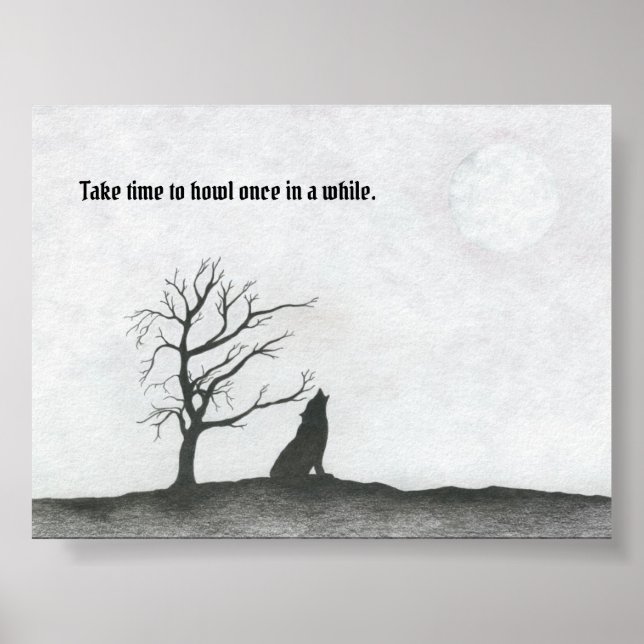 Poster "Lune de loup" (Devant)