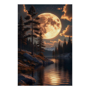 Poster Lune de miel au crépuscule