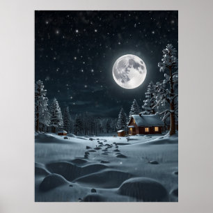 POSTER LUNE DE NEIGE