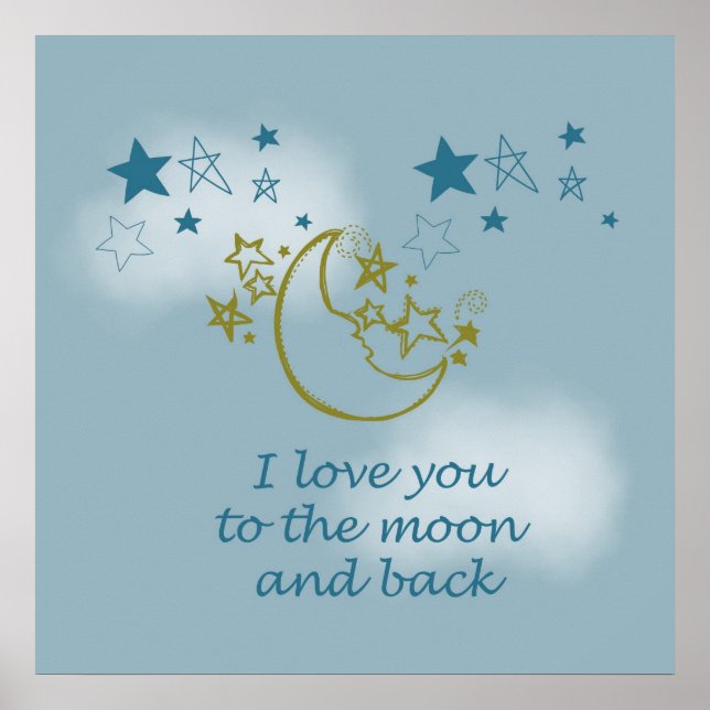 Poster Lune et dos (Devant)