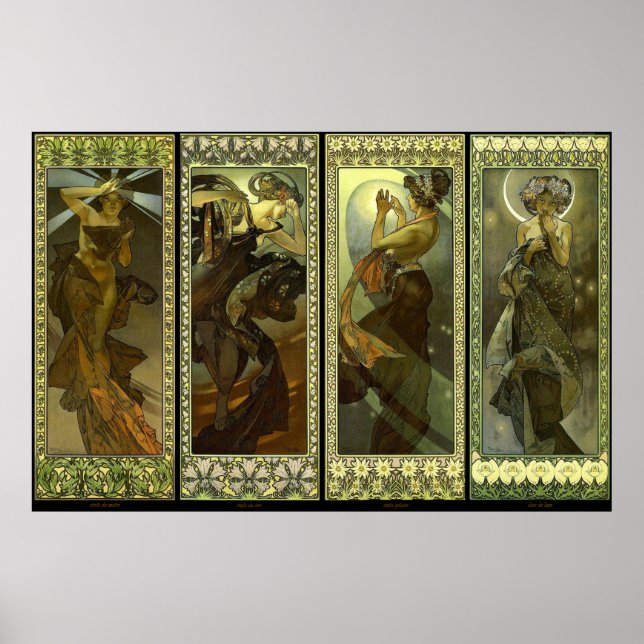 Poster Lune et Etoiles 1902 (Devant)