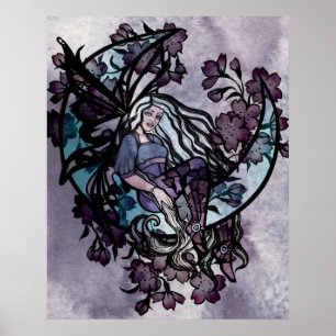 Poster Lune Fée Enfant Fées Lune Enfant déesse lune