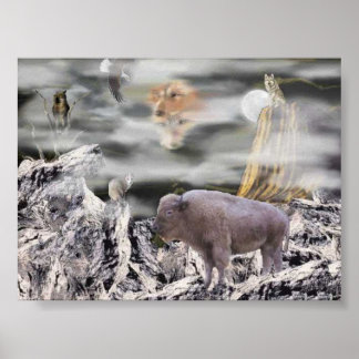 Poster Lune indienne