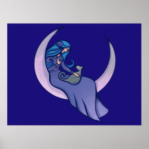Poster Lune Sorcière LuneEnfant Pagan Wicca
