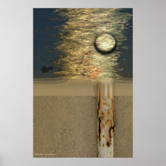 Poster Lune sur bouleau par Gregory Gallo