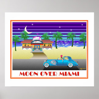 Poster Lune sur Miami