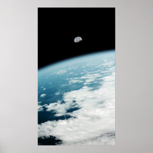 Poster Lune sur Terre