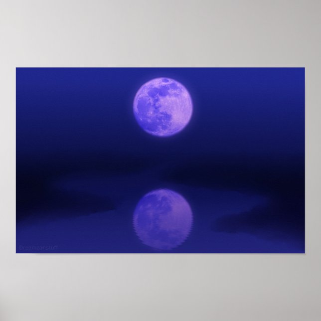 Poster Lune tranquille (Devant)