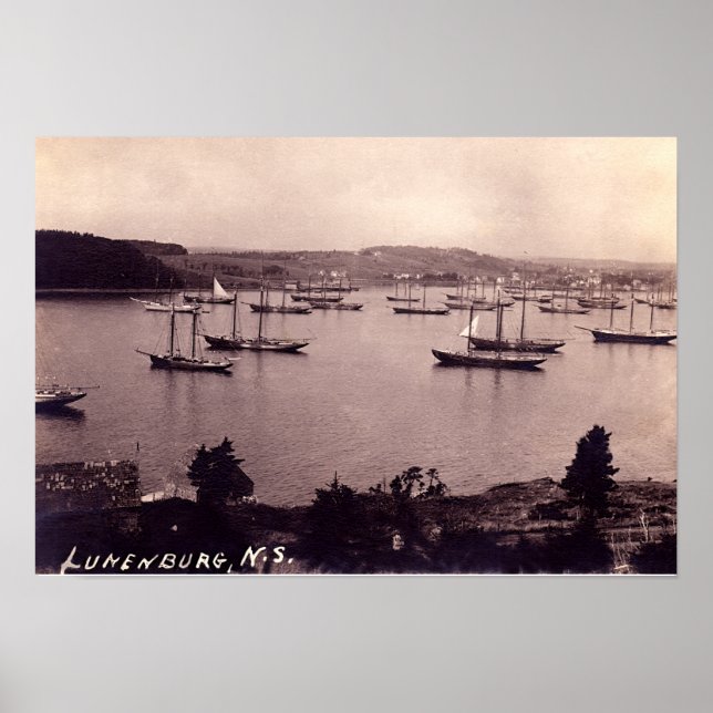 Poster Lunenburg Nouvelle-Écosse Canada (Devant)