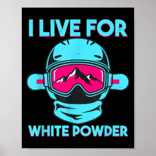 Poster Lunettes de ski snowboard rétro 80s 90s après vint