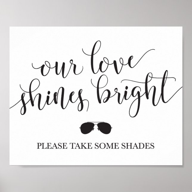 Poster Lunettes de soleil Favoriser Signer - Notre Amour  (Devant)