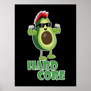 Poster lunettes de soleil hardcore