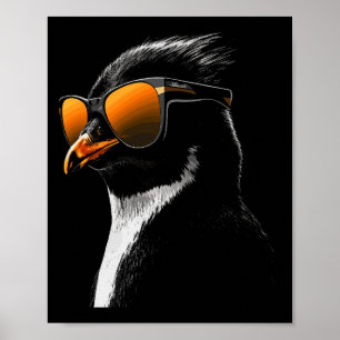 Poster Lunettes de soleil pingouin