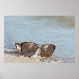 Poster Lunettes de soleil sur la plage