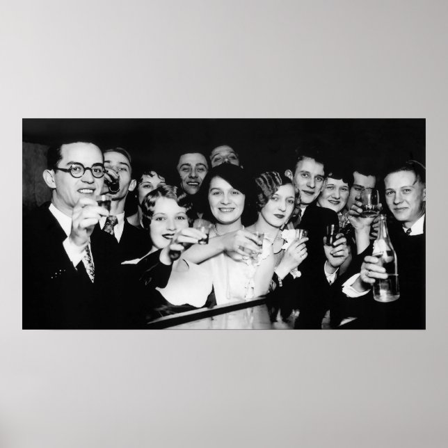 Poster LUNETTES HAUTES à SPEAKEASY c. 1929 (Devant)