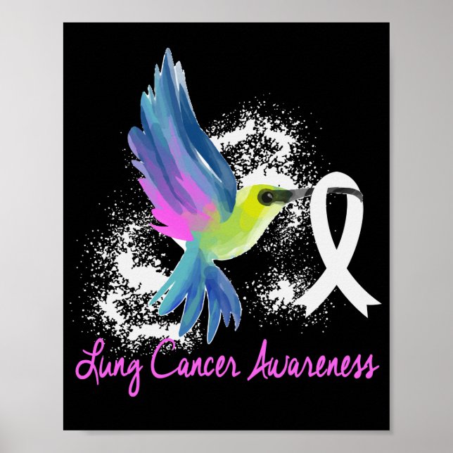 Poster Lung Awareness Pearl Ribbon (Devant)