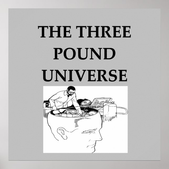 Poster l'univers à trois livres (Devant)