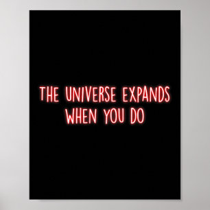 Poster L'univers s'étend lorsque vous faites de la médita