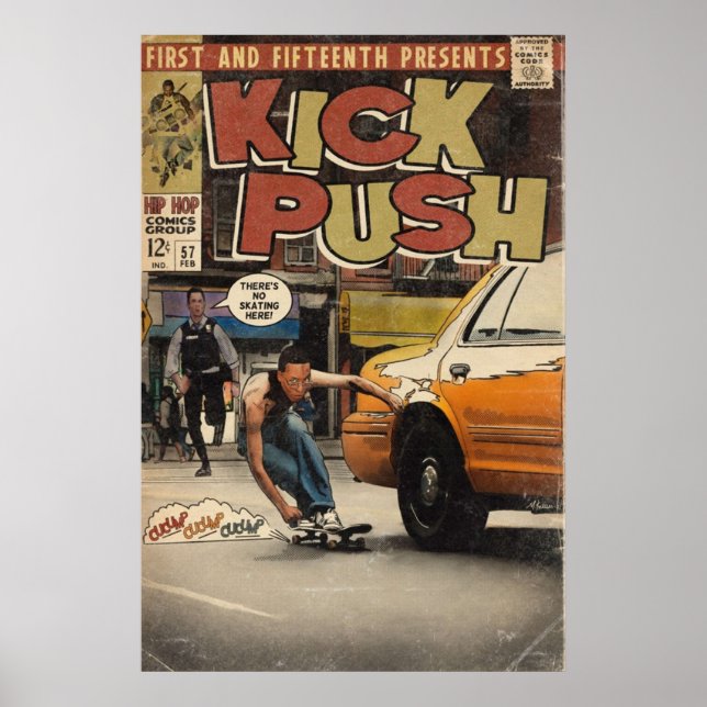 Poster Lupe Fiasco Kick Push Comédie Livre Parodie (Devant)
