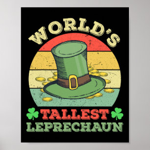 Poster Lutin irlandais drôle de la Saint-Patrick le plus