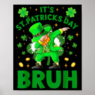 Poster Lutins de la Saint-Patrick faisant le dabbing sur 