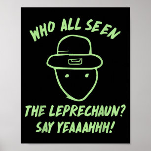 Poster Lutrin de lutin drôle amateur croquis mème irlanda