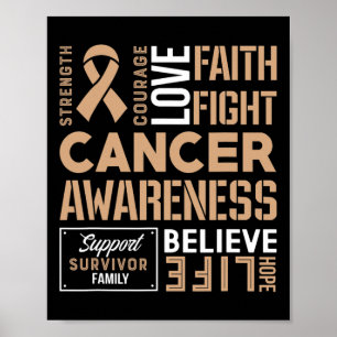 Poster Lutte contre le cancer chez les enfants Ruban 2