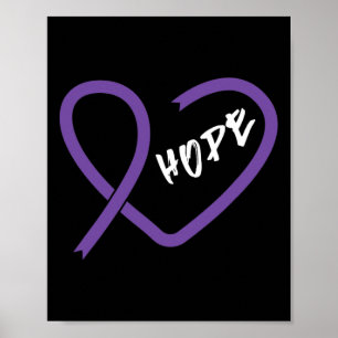 Poster Lutte contre le cancer du pancréas Ruban 13