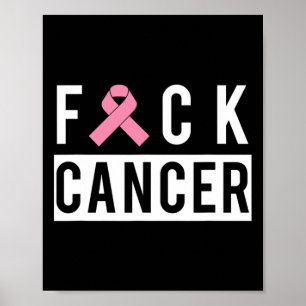 Poster Lutte contre le cancer du sein Ruban 1