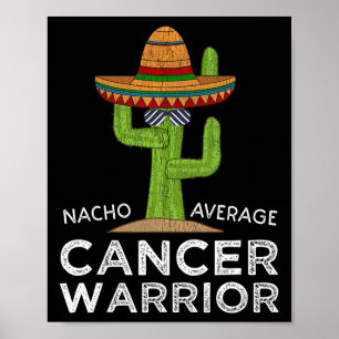 Poster Lutte contre le cancer Soutien Funny Cancer Fighte