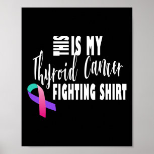 Poster Lutte contre le cancer Thyroïde Sensibilisation au