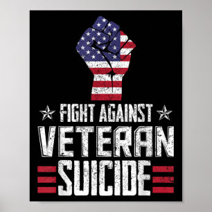 Poster Lutte contre le suicide des vétérans Journée de se