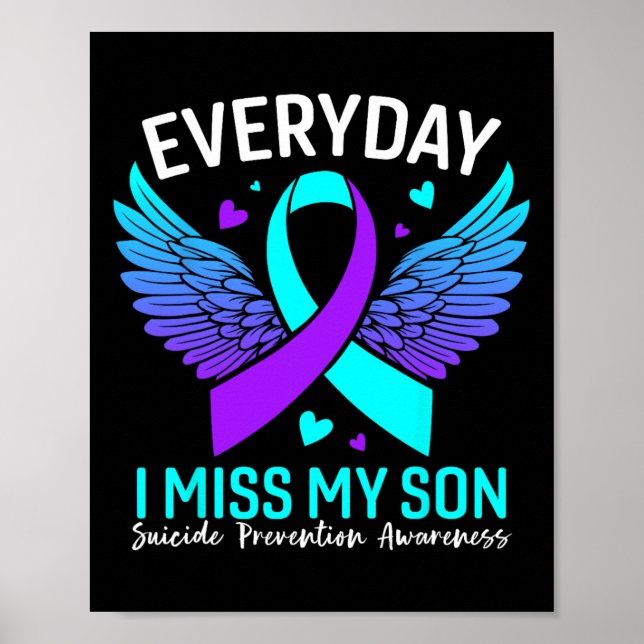 Poster Lutte Contre Le Suicide Fils Chemise Prévention Du (Devant)
