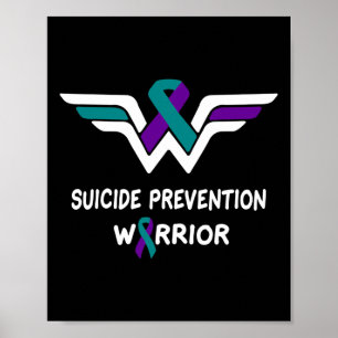 Poster Lutte Contre Le Suicide Guerrier Purple Et Le