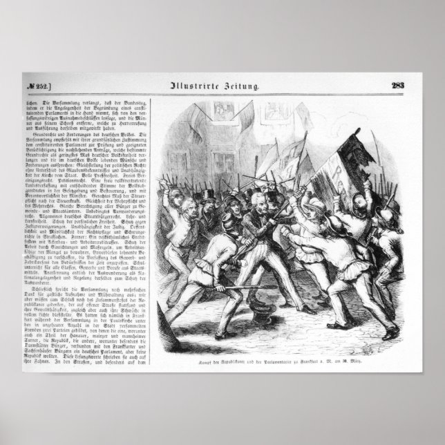 Poster Lutte entre les Républicains et le Parlement (Devant)