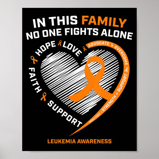 Poster Lutte familiale Leucémie Produits de sensibilisati (Devant)
