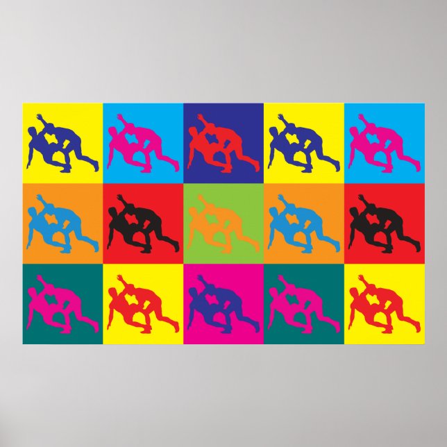 Poster Lutte Pop Art (Devant)