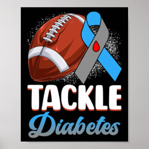 Poster Lutte Type 1 Sensibilisation Au Diabète Football B