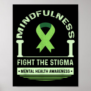 Poster Lutter contre la stigmatisation Chemise santé ment