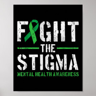Poster Lutter contre la stigmatisation Chemise santé ment