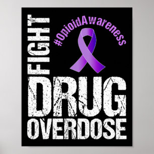 Poster Lutter contre la surdose de drogue Sensibilisation