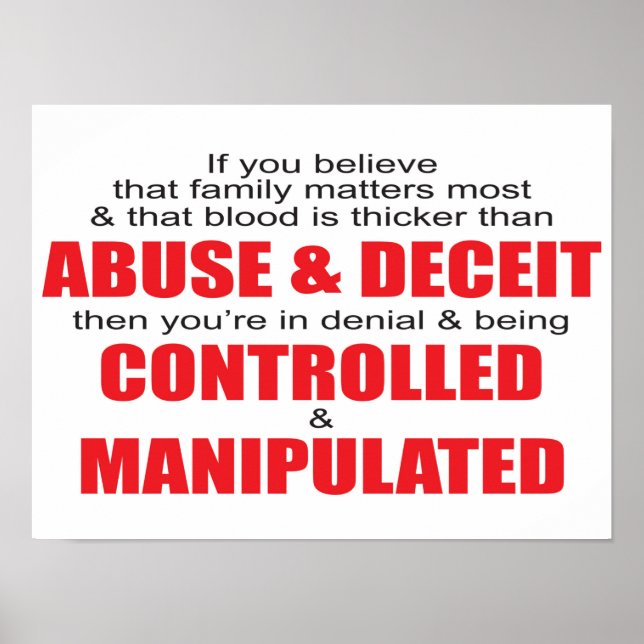 Poster Lutter contre la tromperie en matière de violence  (Devant)