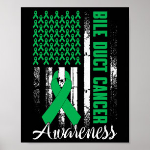 Poster Lutter Contre le cancer de la bille Kelly Green Ri