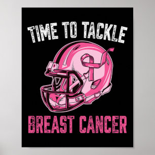 Poster Lutter Contre Le Cancer Du Sein Casque De Football