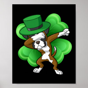 Poster Lutteur Boxeur Irlandais Dabant Leprechaun St Patr