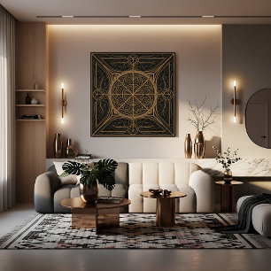 Poster Luxe Géométrique