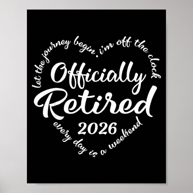 Poster Ly Retired 2026 Hear For Women Retirement  (Devant)