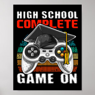 Poster Lycée Complet Vidéo Jeu Diplôme Supérieur