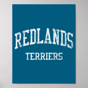 Poster Lycée de Redlands hs Redlands ca sports vintage