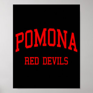 Poster Lycée Pomona hs Pomona ca rétro 